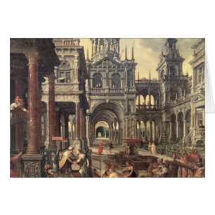 Cartão Rei Solomon e rainha de Sheba