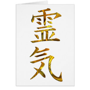 CARTÃO REIKI / DOURADO