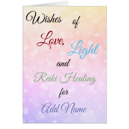Cartão Reiki themed Get Well greeting