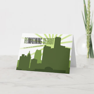 Cartão Reimagining Detroit Greeting Card
