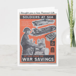 Cartão Reimpressão de cartaz britânico da época da guerra