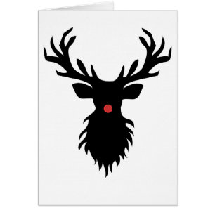 Cartão Reindeer Silhouette