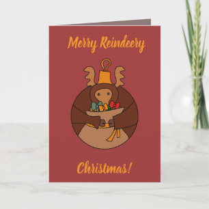 Cartão Reindeery Christmas