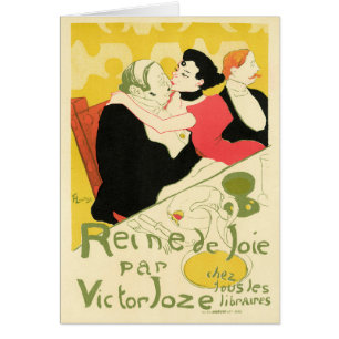 Cartão Reine de Joie (Rainha do Prazer) Toulouse Lautrec