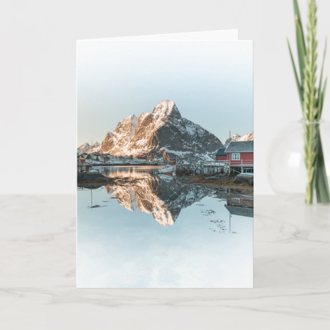 Cartão Reine, Ilhas Lofoten (Frente)