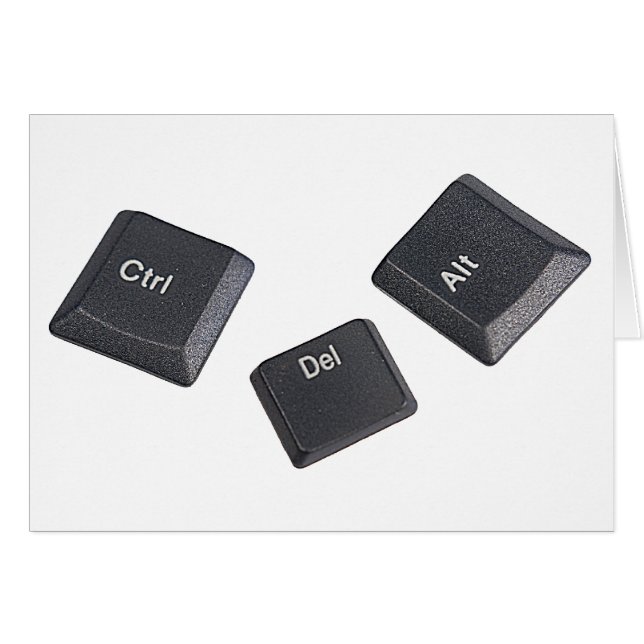 Cartão Reinicialize as teclas do computador (Frente Horizontal)