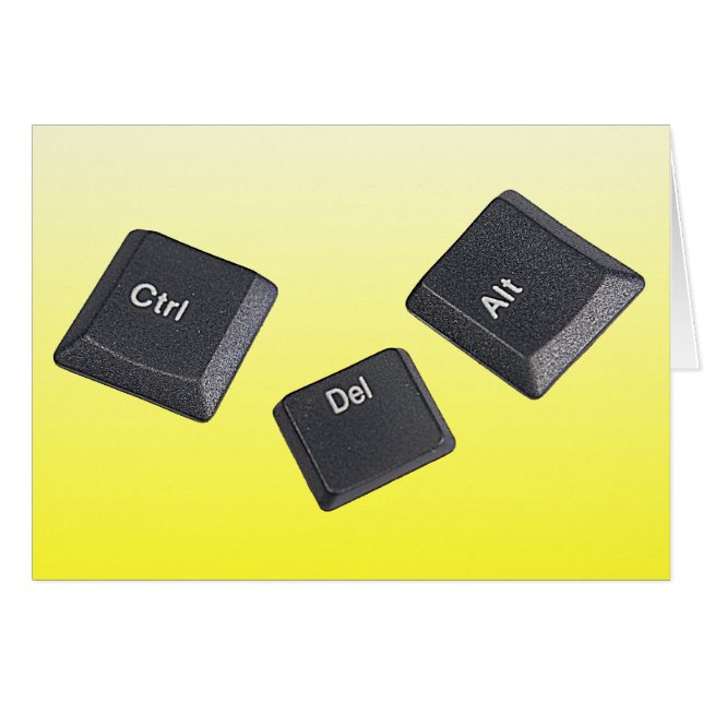 Cartão Reinicialize o Dentro das chaves do computador (Frente Horizontal)