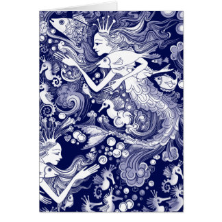 Cartão Reino do cavalo marinho