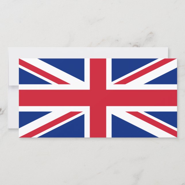 Cartão Reino Unido (bandeira britânica) (bandeira da Uniã (Frente)