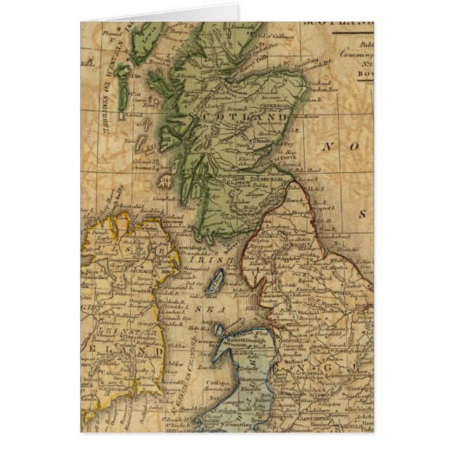 Cartão Reino Unido da Inglaterra, Escócia e Irlanda (Frente)