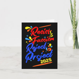 Cartão Rejeição ao fascismo 2025