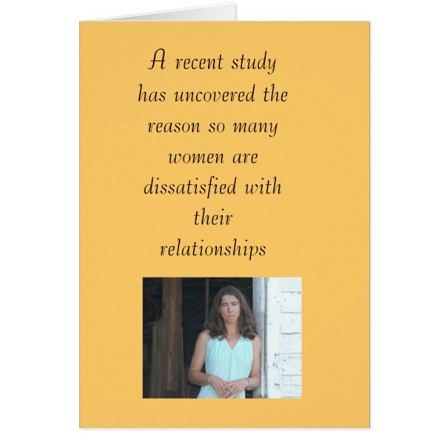 Cartão Relação/Namorando - Um estudo recente foi descober (Frente)