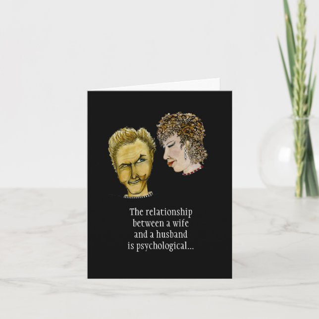 Cartão Relacionamento Humorístico dos Cônjuges (Frente)