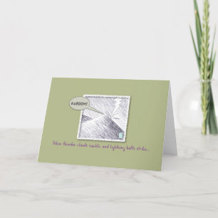 Cartão Relâmpago Atacado Humormente Inspiracional