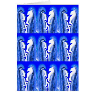 Cartão Relâmpago azul