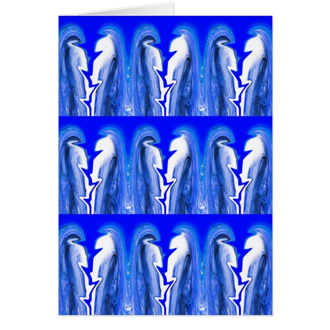 Cartão Relâmpago azul (Frente)