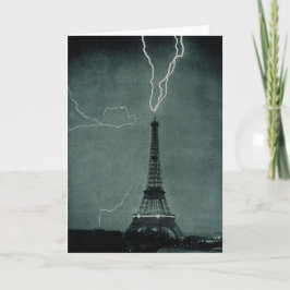 Cartão Relâmpago em choque com a Torre Eiffel