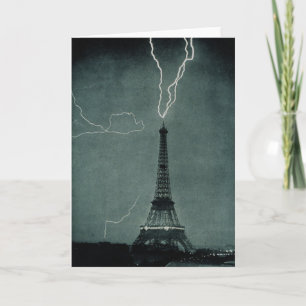 Cartão Relâmpago em choque com a Torre Eiffel