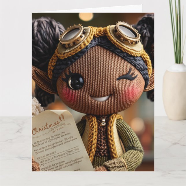 Cartão Relatório Oficial de Elfo "Em Branco" (Frente)