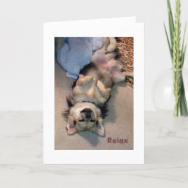 Cartão Relax, Rest and Recuperate Greeting Card