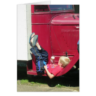 Cartão Relaxamento no verão Sun