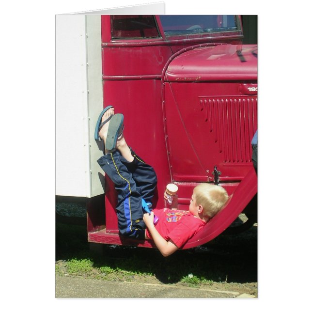 Cartão Relaxamento no verão Sun (Frente)