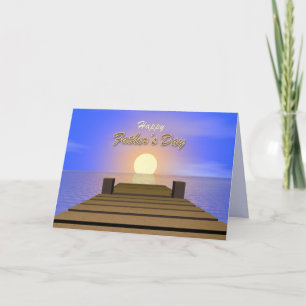 Cartão Relaxando o encaixe do Dia de os pais