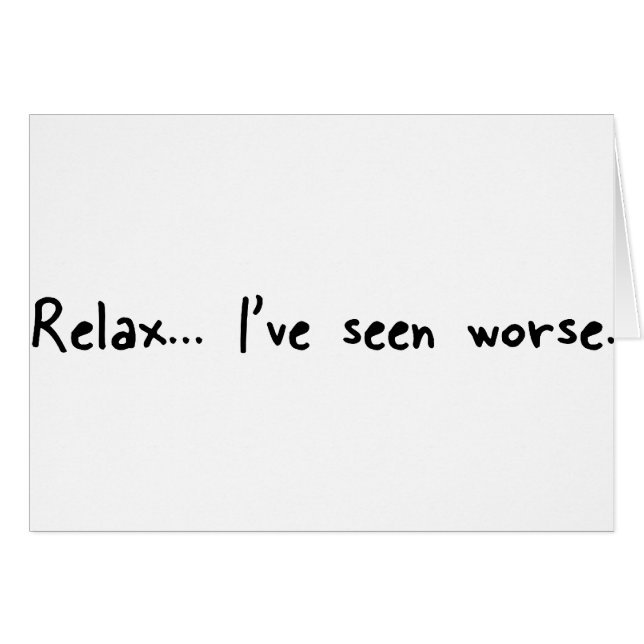 Cartão Relaxe (Frente Horizontal)