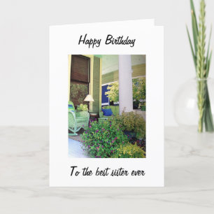 CARTÃO RELAXE E DESFRUTE DA SUA IRMÃ DE ANIVERSÁRIO