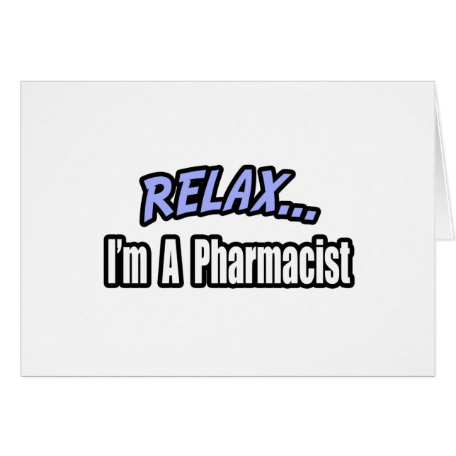 Cartão Relaxe, sou farmacêutica (Frente Horizontal)
