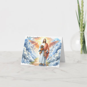 Cartão Religião Cão Perde Simpatia de Jesus com Dachshund