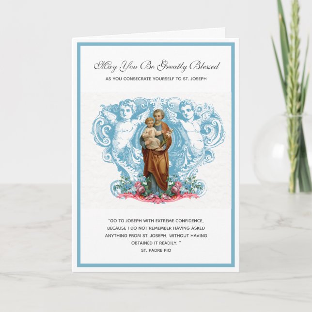 Cartão Religião Católica à Rua Joseph (Frente)