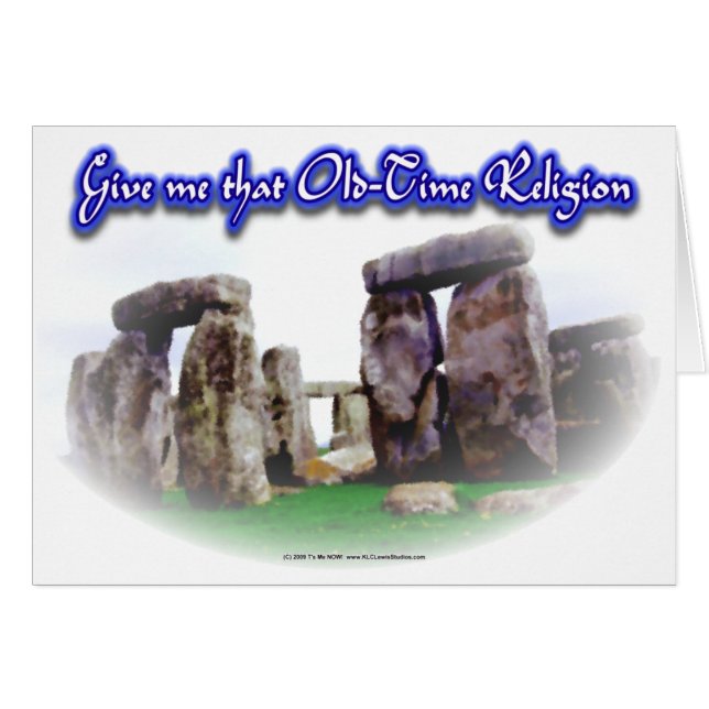 Cartão Religião velha do tempo nova (Frente Horizontal)