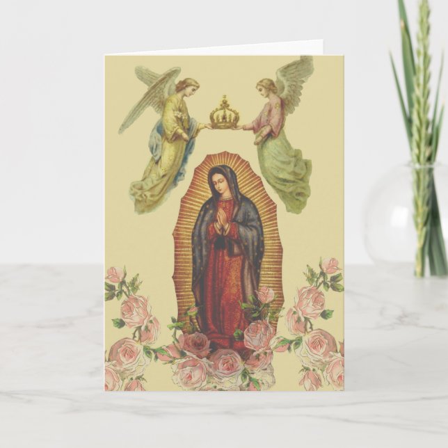 Cartão Religiosa Católica Virgem Maria Guadalupe (Frente)