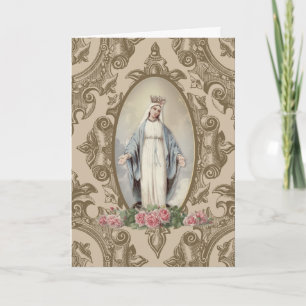 Cartão Religiosa Virgem Maria Nossa Senhora da Graça Cató