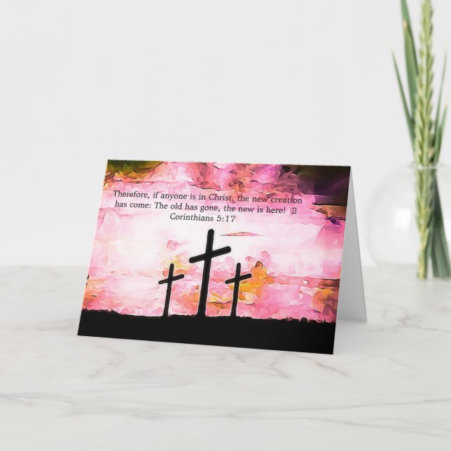 Cartão Religioso de Páscoa (Frente)