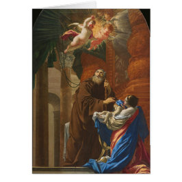 Cartão Religioso italiano São Francisco de Paula Católico