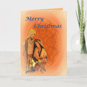 Cartão Religious Christmas Card 2020 with inside message