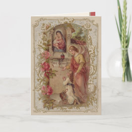 Cartão Religious Guardian Angel Prayer Young Girl