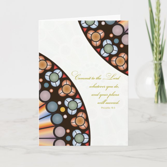 Cartão Religious Scripture Blank Greeting Card (Frente)