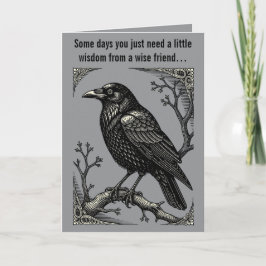 Cartão Relógio da Meia-Noite O Poleiro dos Corvos