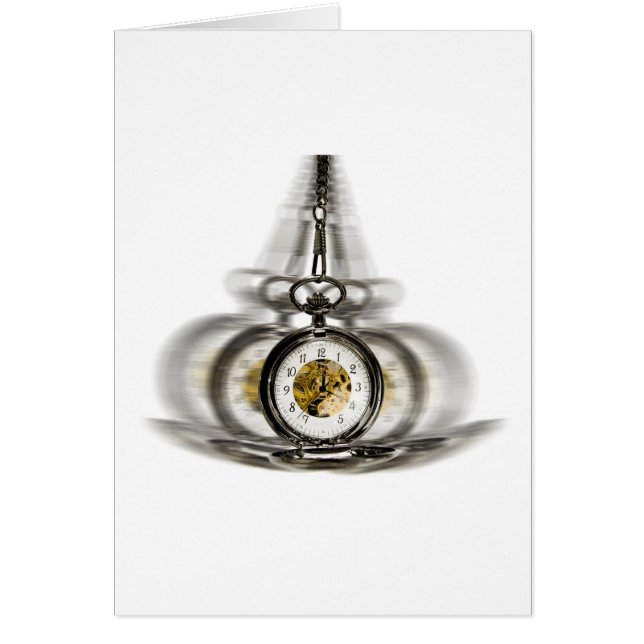 Cartão Relógio de fiação de hipnose (Frente)