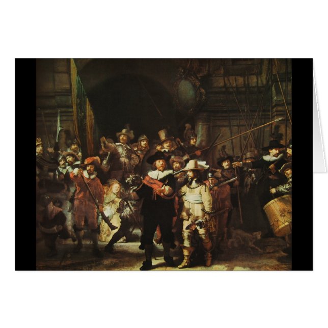 Cartão Relógio de noite (Frente Horizontal)