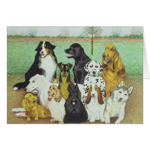 Cartão Relógio do cão