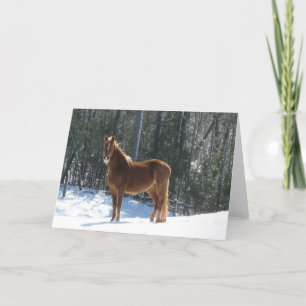 Cartão Relógio do inverno