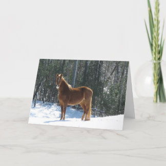 Cartão Relógio do inverno