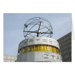 Cartão Relógio mundial em Berlim