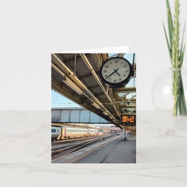 Cartão Relógio na estação (Frente)
