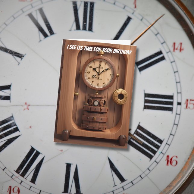 Cartão Relógio, vejo a hora do seu aniversário (Criador carregado)
