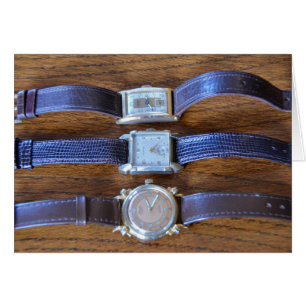 Cartão Relógios de pulso antigos